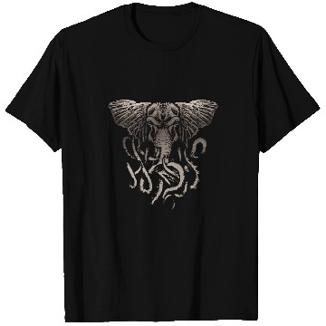 Discover Elephant Pet Cthulhu Cult Cute Necronomicon T-Shirts