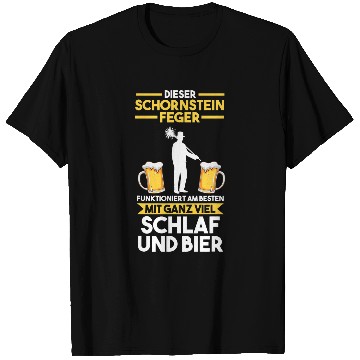 Discover Beer Fun Chimney Sweep Fireplace Sweep T-Shirts