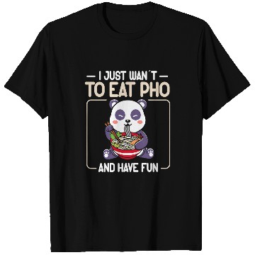 Discover Panda Pet Eats Pho Soup Kawaii T-Shirts