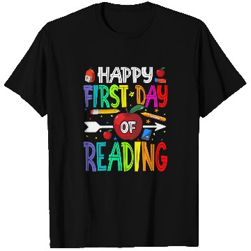 Discover Book Fun Happy First Day Of Reading Teacher Students T-Shirts