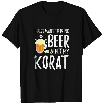 Discover Beer Fun Beer Drinker Korat Cat Funny Cat Mom Gift Idea T-Shirts