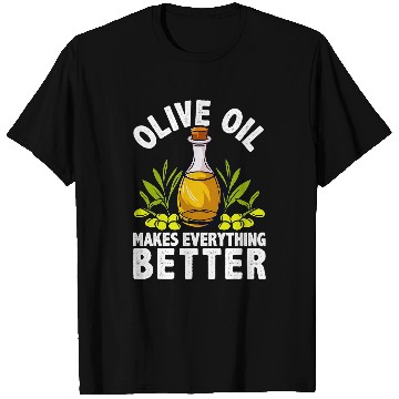 Discover Olive Oil Italian Mediterranean Chef Cooking Funny T-Shirts