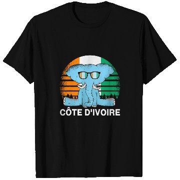 Discover Elephant Pet Cote dIvoire Elephant Wear Ivory Coast Flag Ivorian Pride T-Shirts