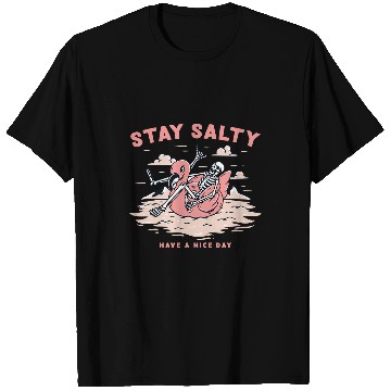 Discover Flamingo Pet Stay Salty T-Shirts