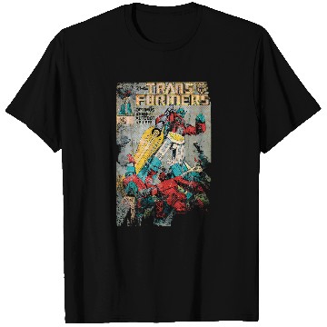 Discover Book Fun Transformers vintages Faded Autobot Killer Comic T-Shirts