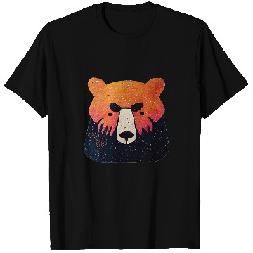 Discover Bear Pet Forest Bear Face Pacific Northwest T-Shirts