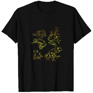 Discover Frog Pet Tadpole Frog Toad Collage For Frog Lovers Hunters T-Shirts