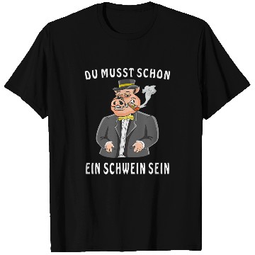 Discover MUSST A PIG BE Suit Chef Pig Capitalism T-Shirts