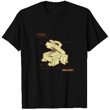 Discover Frog Pet Minecraft The Wild Frog Schematic Poster T-Shirts