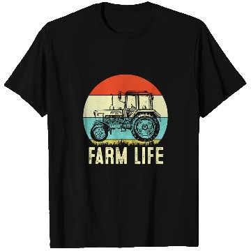 Discover Tractor Fun Retro Farm Life Farming Tractor Fall Harvest Season Farmer16 T-Shirts