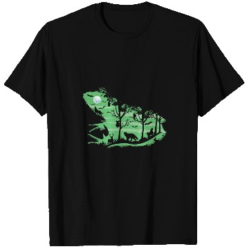 Discover Koala Pet Frog Swamp Scene Nature with rabbits koala wolves bats T-Shirts