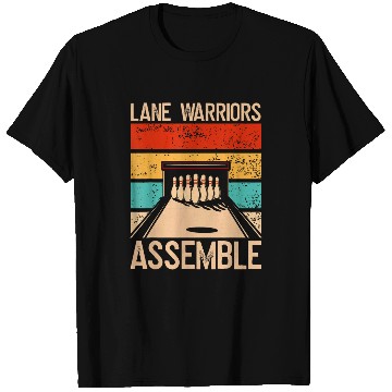 Discover Sport Bowling Lane Warriors Assemble Bowling Team Bowling T-Shirts