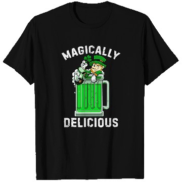 Discover Beer Fun Magically Delicious St Patricks Day Drinking Tee Beer T-Shirts