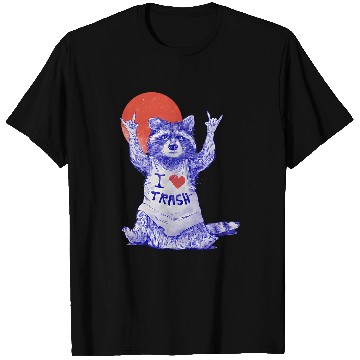 Discover Bear Pet Bear I Love Trash T-Shirts
