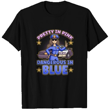 Discover Police Job Law Enforcement Design for a Female Police Officer T-Shirts