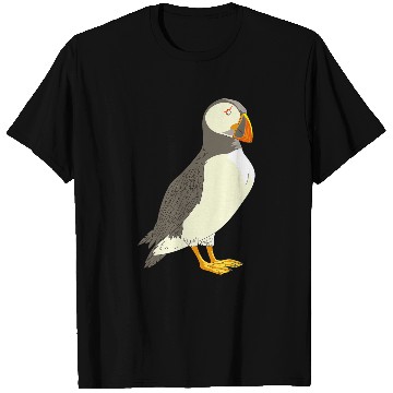 Discover Book Fun Puffin Comic Book Effect Iceland Cute Bird Icelandic Puffins T-Shirts