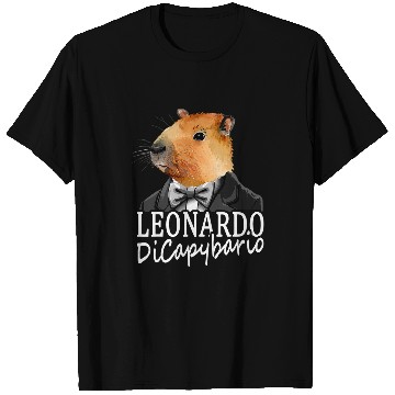 Discover capybaras Pet Capibara Leonardo DiCapybario T-Shirts