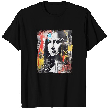 Discover Abstract graffiti art Leonardo da Vinci art Mona Lisa T-Shirts