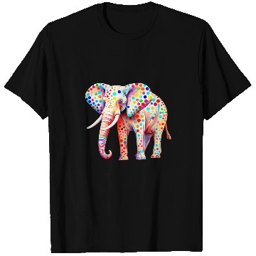 Discover Elephant Pet Dot Day African Elephant September Creativity Dot Design T-Shirts