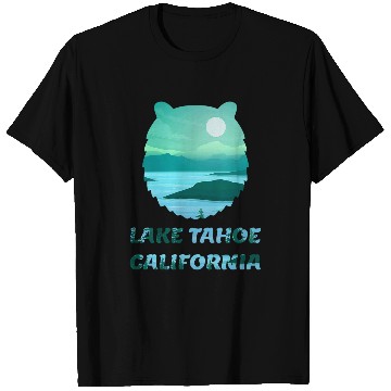 Discover Bear Pet Lake Tahoe californias Nevada Bear Face T-Shirts