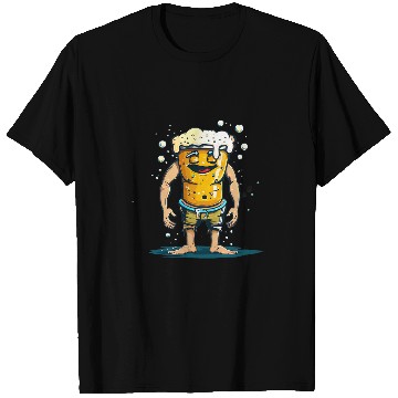 Discover Beer Fun Beach Beer Costume in Swim Trunks T-Shirts