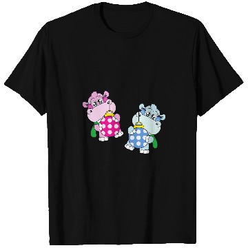 Discover Hippo Pet Christmas Balls Winter Snow T-Shirts