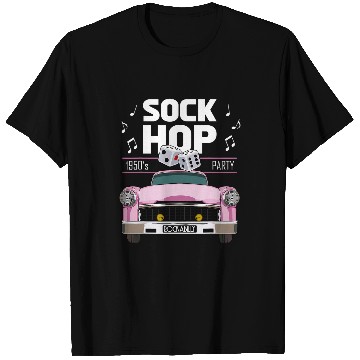 Discover 50s Hip Hop Retro 1950s Party Pink vintages Dance Car Dancer T-Shirts
