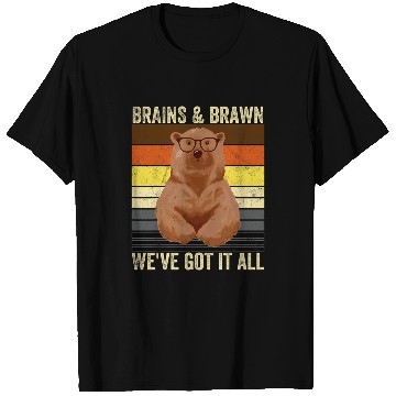 Discover Bear Pet Mens Bear Pride Brains and Brawn Gay Bear Brotherhood T-Shirts