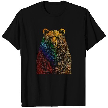 Discover Bear Pet Spectrum Fur Vibrant Pride Edition Gay Bear T-Shirts