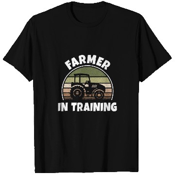 Discover Tractor Fun Farmer In Training Tractor Funny Farming Agriculture T-Shirts