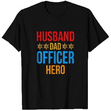 Discover Police Job Law Enforcement Correctional Officer Dad 1 T-Shirts