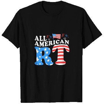 Discover Memorial Day All American Respiratory Therapist Scrub Top T-Shirts