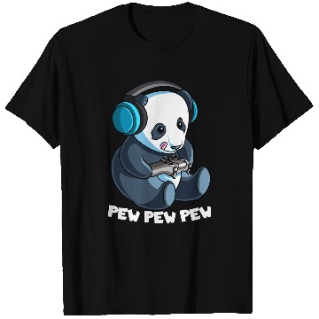 Discover Panda Pet Pew Gamer Panda Pew Pew Gaming Lover 8 T-Shirts