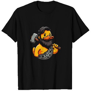 Discover Duck Pet Caveman Duck Cave Duckling Neanderthal Paleontologist T-Shirts