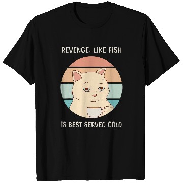 Discover Coffee Fun Cat Drinking Coffee Bored Naughty Work Job Mornings T-Shirts