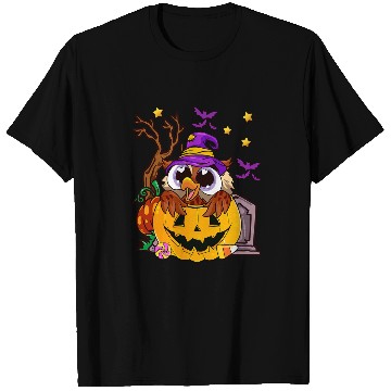 Discover Owl Pet Halloween Owl Witch Funny Halloween 2 T-Shirts