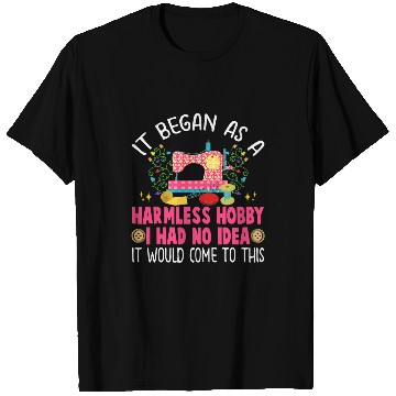Discover Funny Quilting Gift Quilter Patchwork Sew Machine Fabric T-Shirts