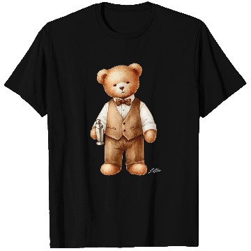 Discover Bartender Job Preppy Bartender Bear vintages Gilded Lillie T-Shirts