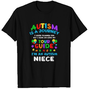 Discover Autism is a Journey I Never Planned Autism Niece Awareness T-Shirts