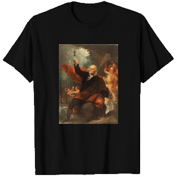 Discover Benjamin Franklin Drawing Electricity from the Sky Ben Art T-Shirts