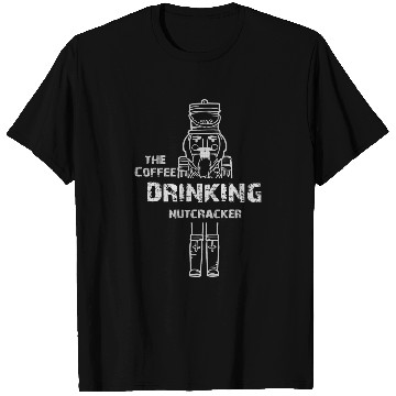 Discover Coffee Fun Drinking Nutcracker Family Matching Gift Pajama T-Shirts