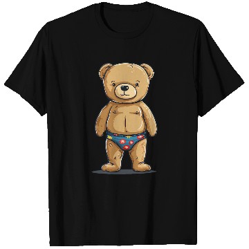 Discover Bear Pet Funny Pool Bear for Vacation and swimming trunks Lovers T-Shirts