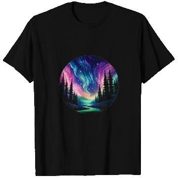 Discover Aurora Borealis Night Sky Northern Lights 1 T-Shirts