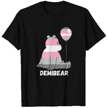 Discover Bear Pet Demigirl Flag Lonely Bear Ballon Demigirl Pride Demi Girl T-Shirts