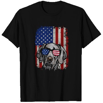 Discover American Flag Weimaraner T-Shirts