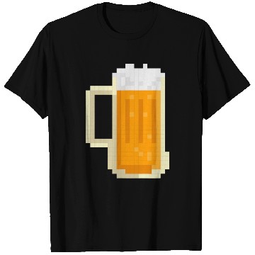 Discover Beer Fun Beer 8 bit Pixel Gamer T-Shirts
