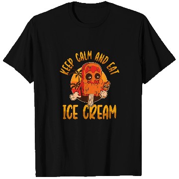 Discover Sloth Pet Keep Calm And Eat Ice Cream Summer Sloth Gelato T-Shirts