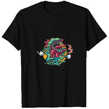 Discover Coffee Fun Venus flytrap plant coffee lover tee Carnivorous Flycatcher T-Shirts