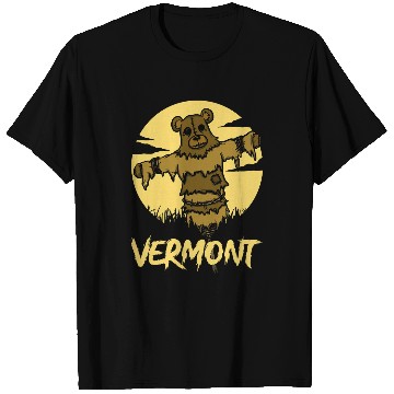 Discover Bear Pet Vermont Bear Gift Spooky Scare Bear Vermont T-Shirts