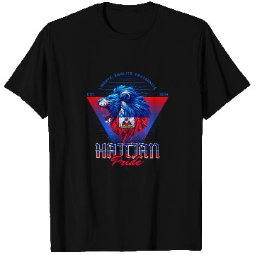 Discover Lion Pet Haiti Lion Logo Haitian Creole Caribbean Isle PortauPrince T-Shirts